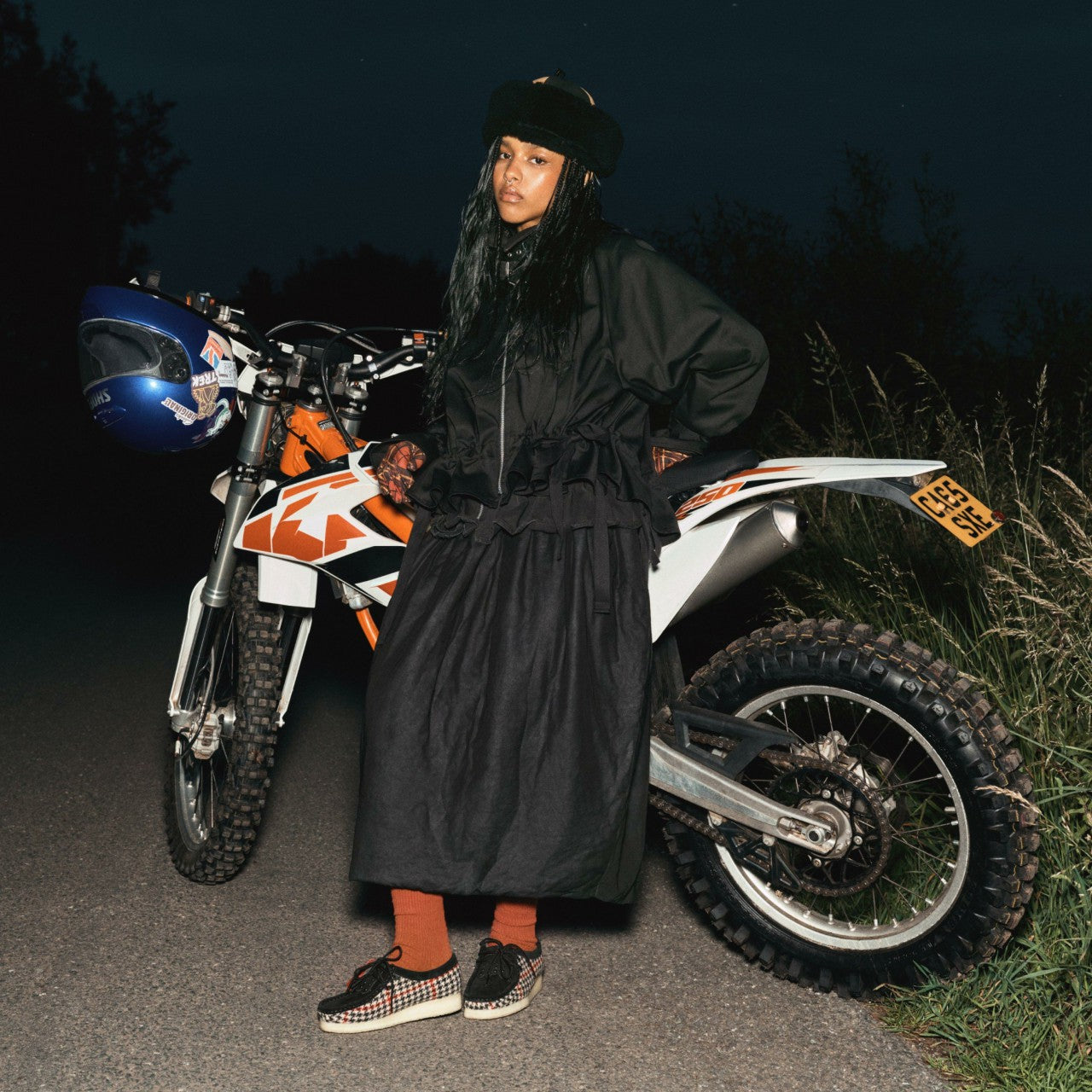 Wallabee Black Tweed Combination