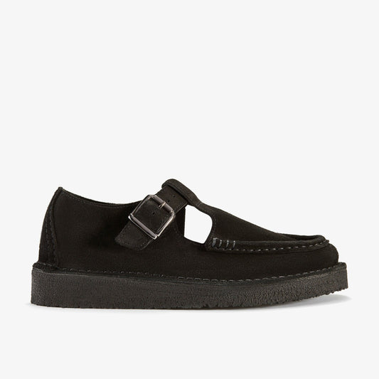 Nomad T Bar Black Suede