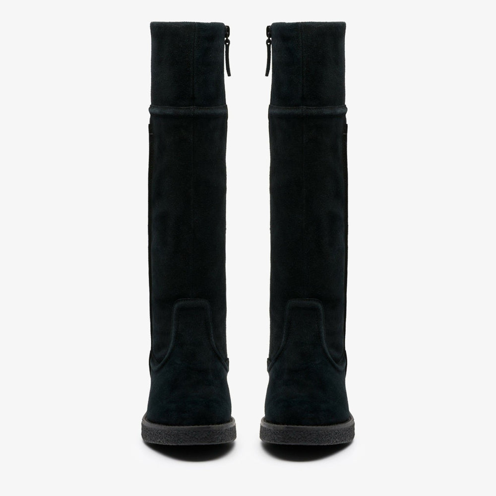 Nella Hi Black Suede