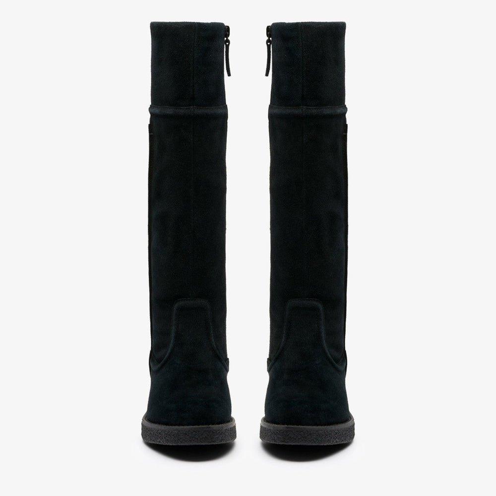 Nella Hi Black Suede