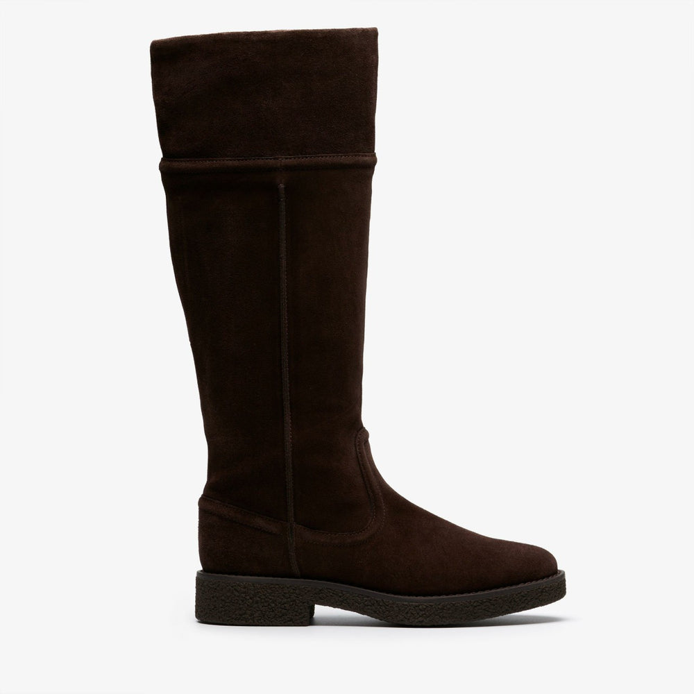 Nella Hi Dark Brown Suede