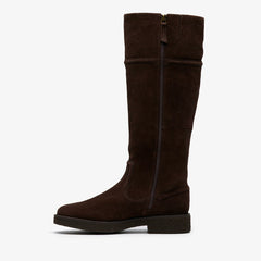 Nella Hi Dark Brown Suede