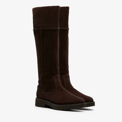 Nella Hi Dark Brown Suede