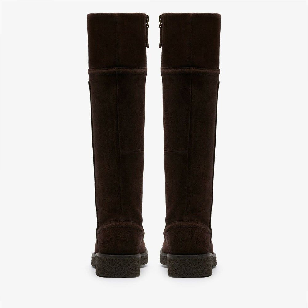 Nella Hi Dark Brown Suede
