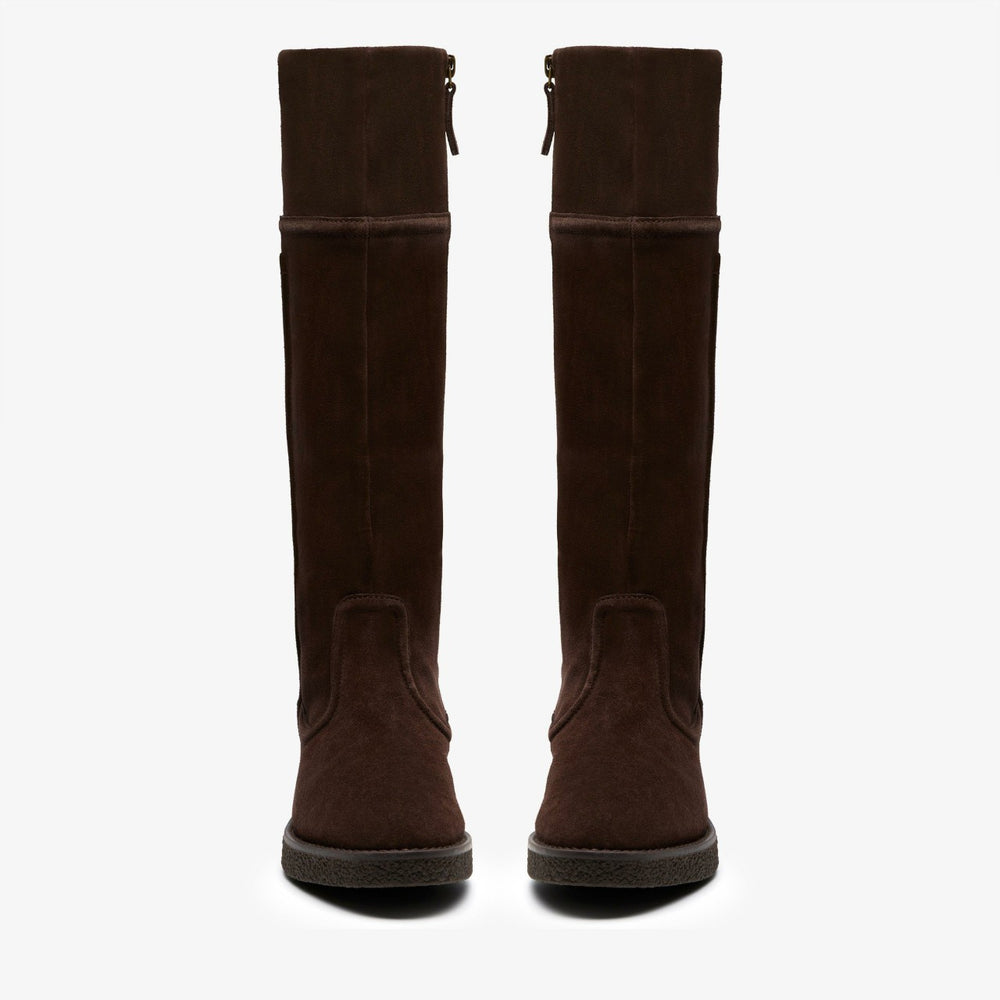 Nella Hi Dark Brown Suede