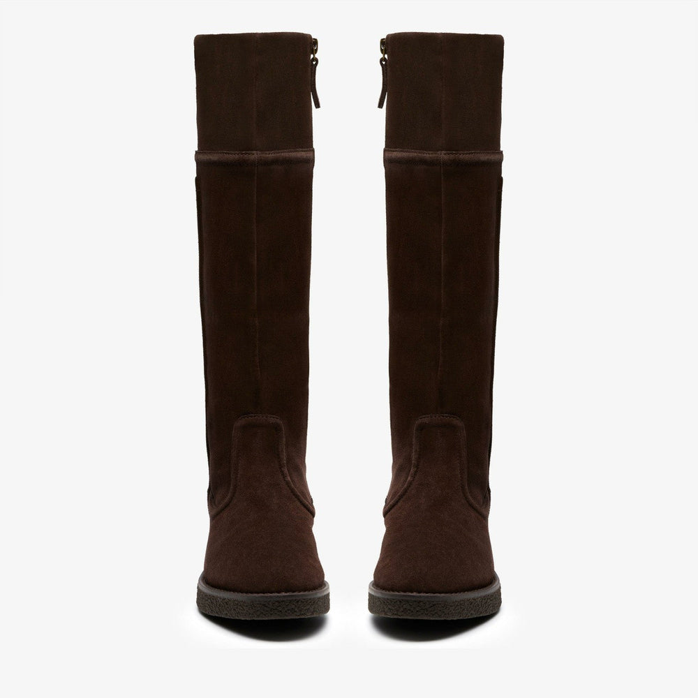 Nella Hi Dark Brown Suede