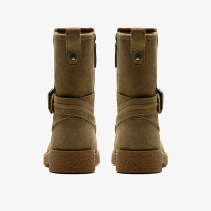 Nella Mid Dark Sand Suede