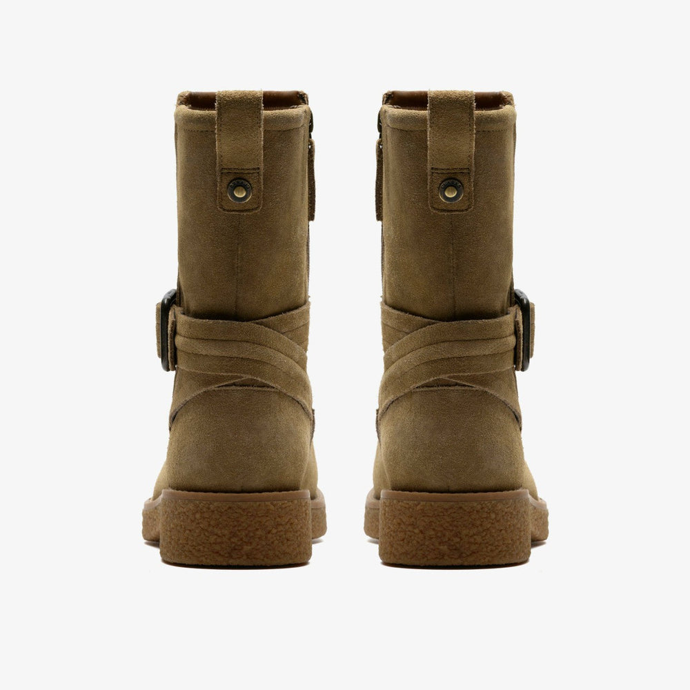 Nella Mid Dark Sand Suede