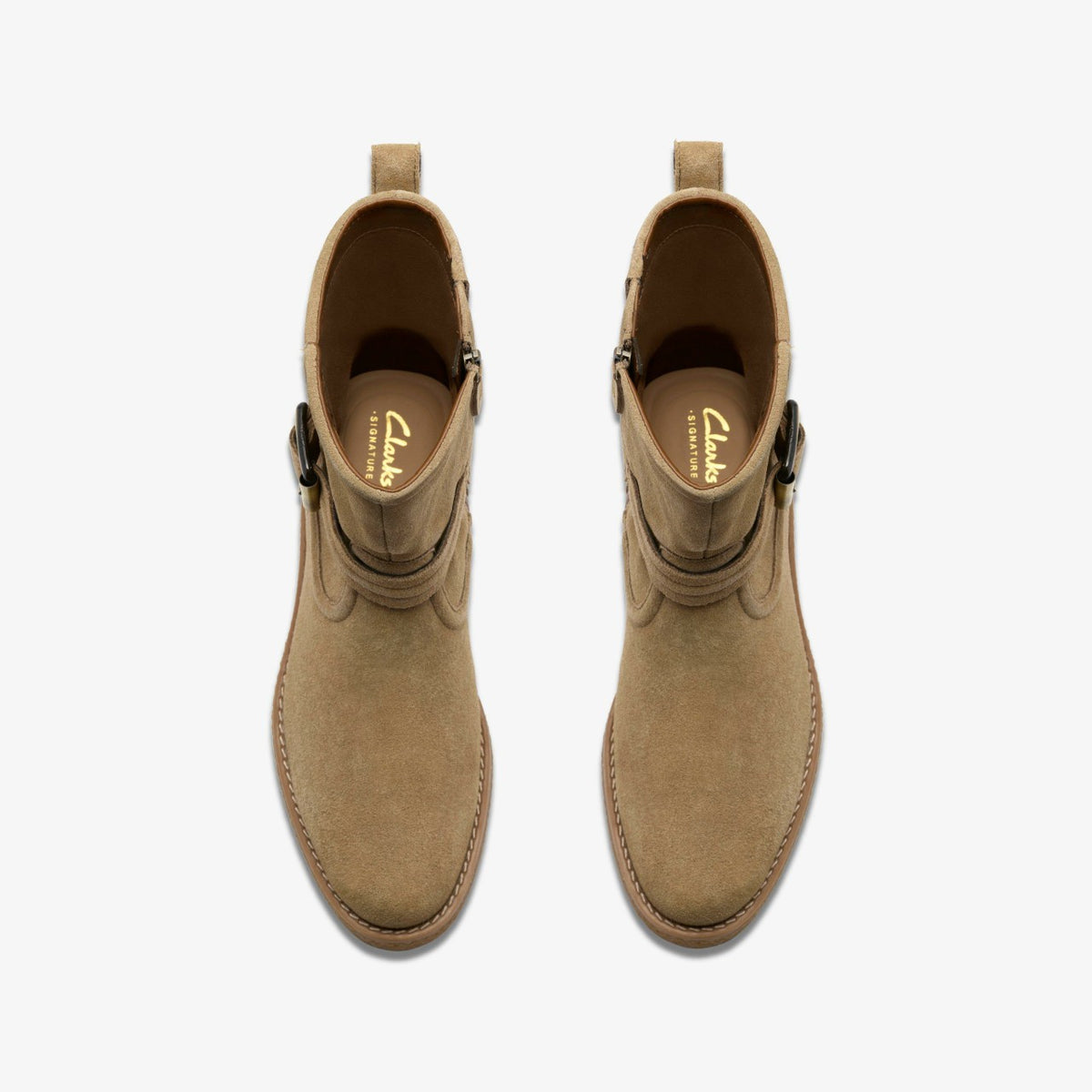 Nella Mid Dark Sand Suede