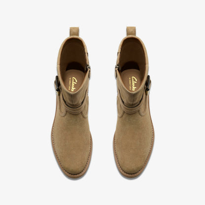 Nella Mid Dark Sand Suede