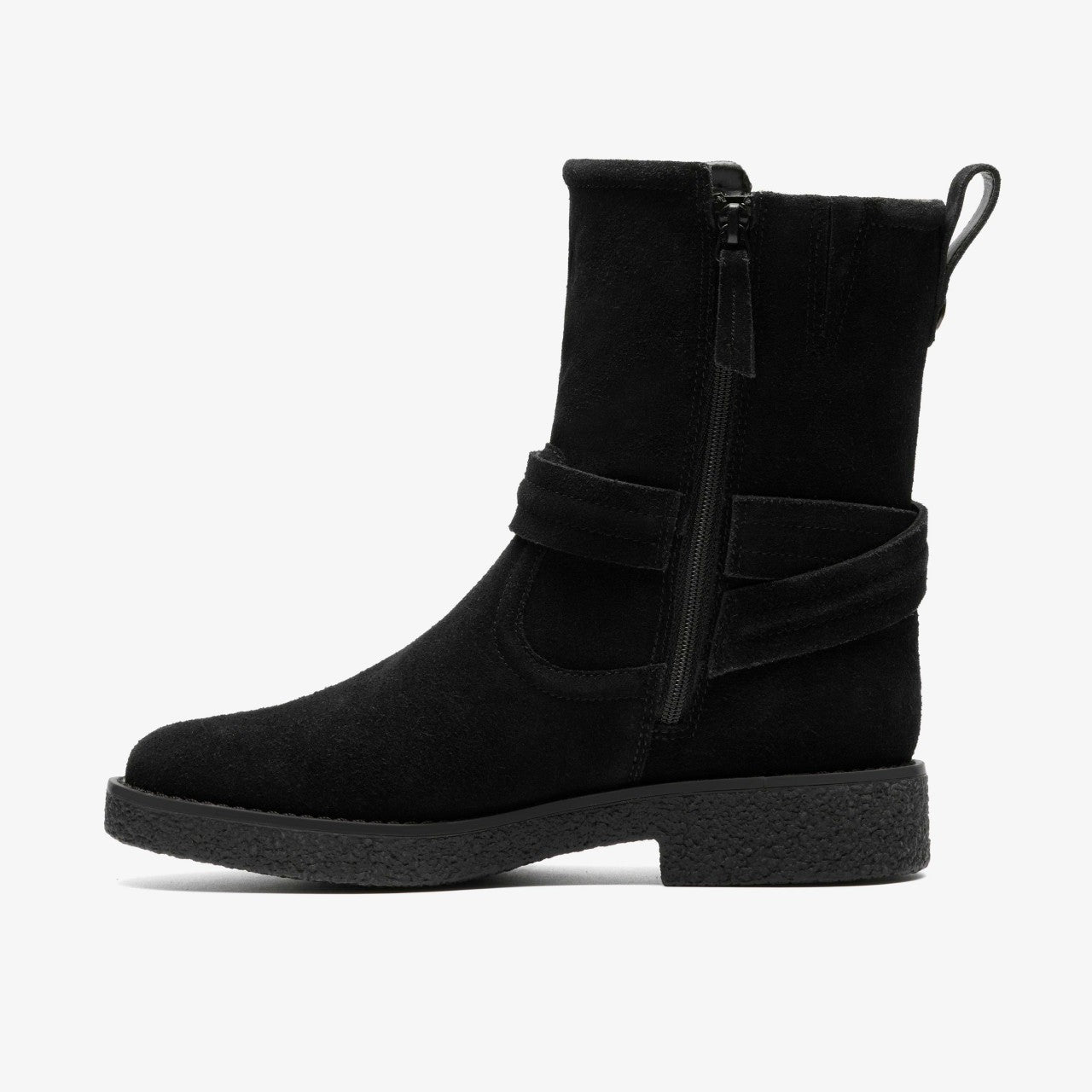 Nella Mid Black Suede