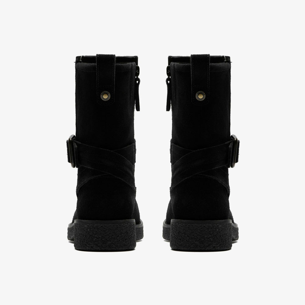 Nella Mid Black Suede