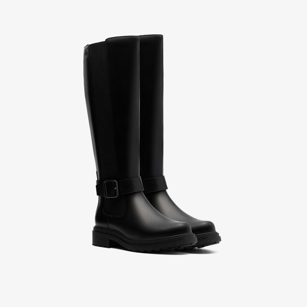 Orinoco 3 Tall Black Leather