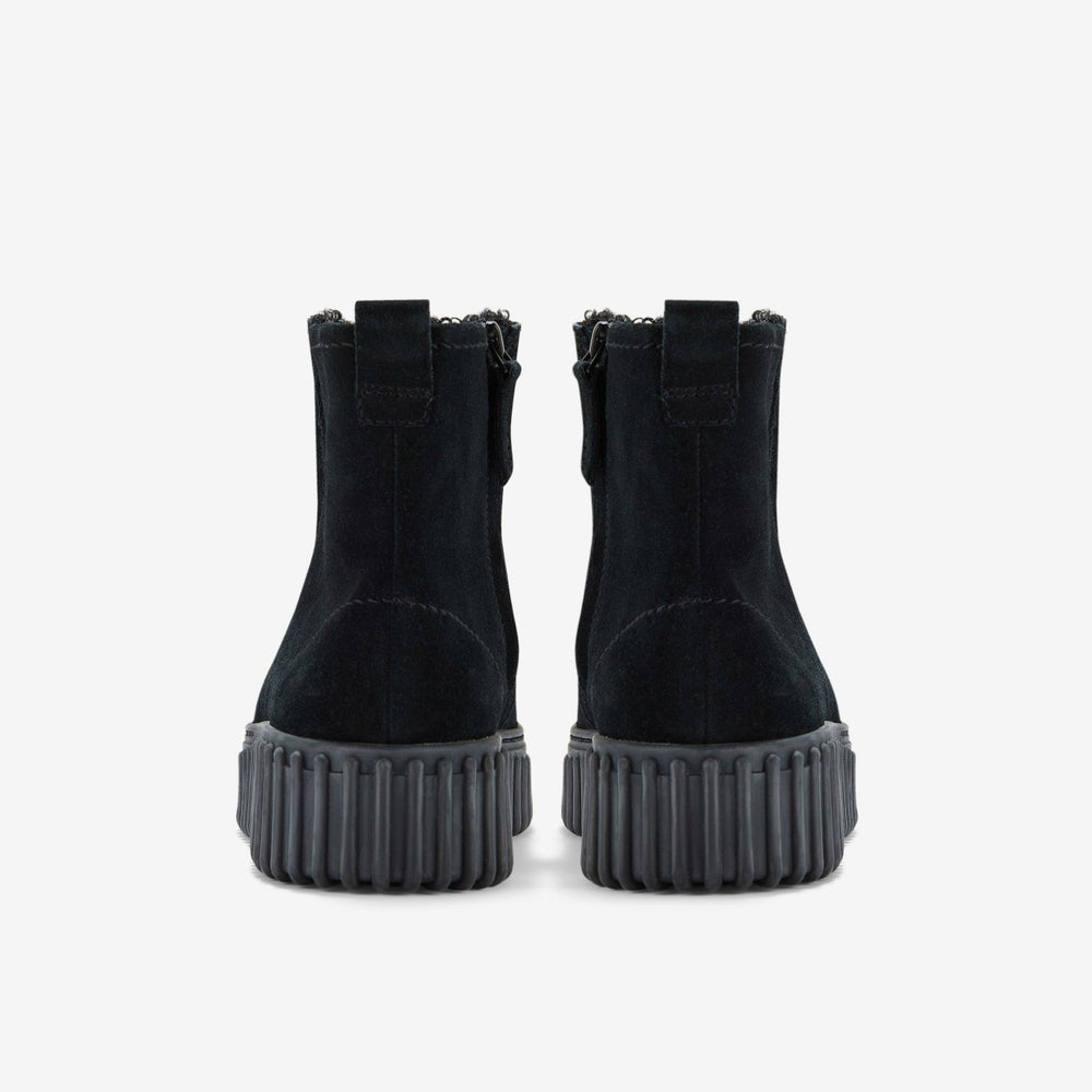 Torhill Cozy Black Warmlined Suede