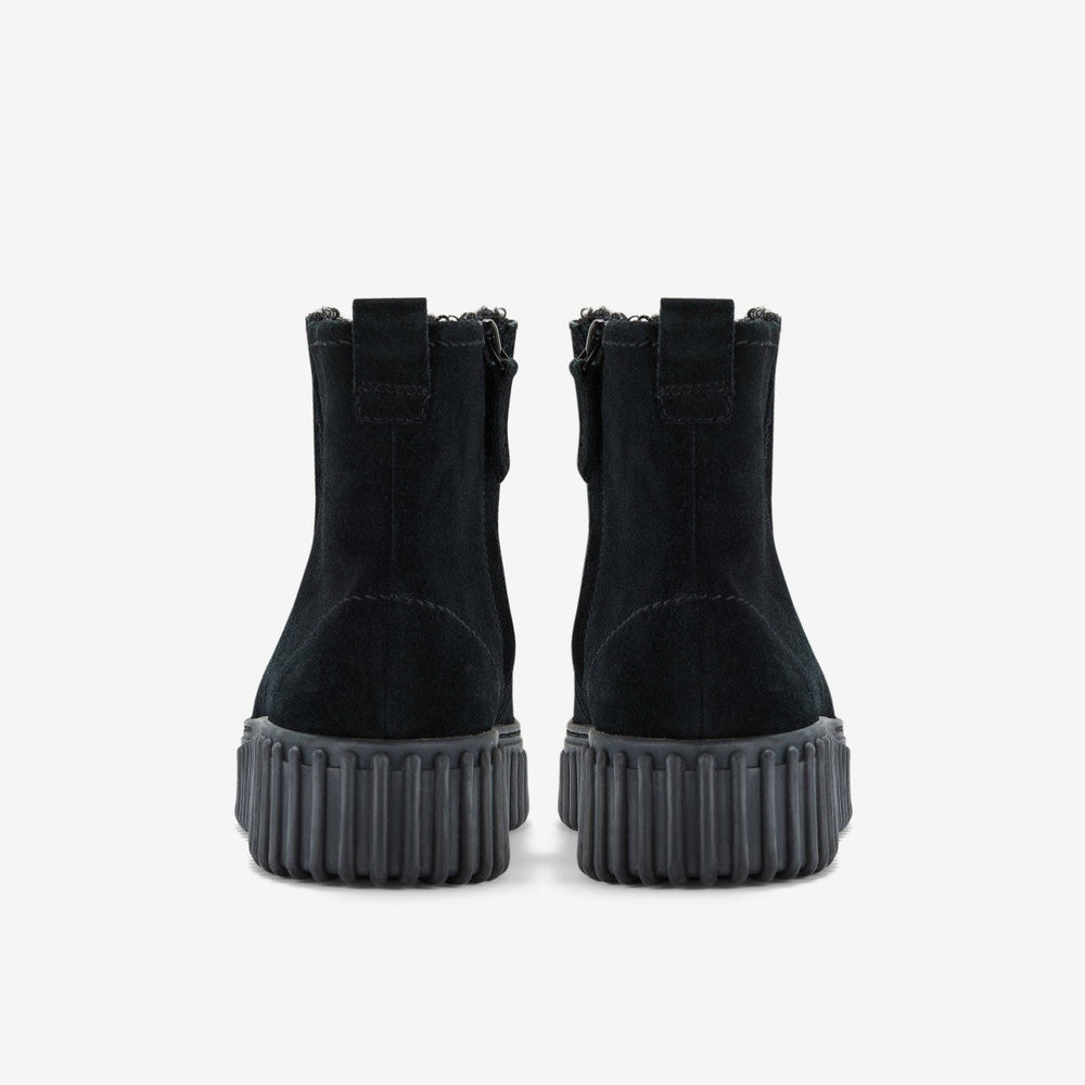 Torhill Cozy Black Warmlined Suede