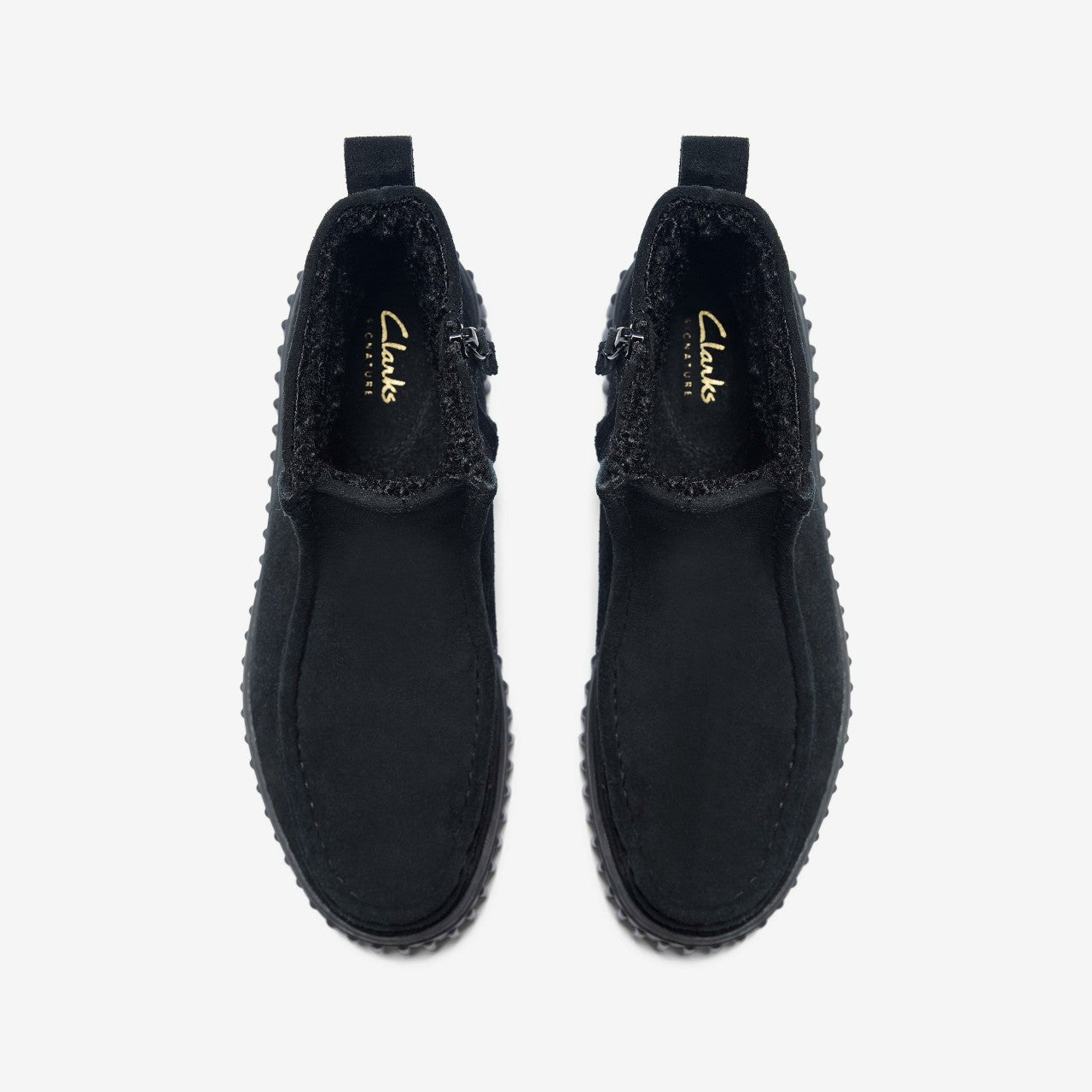 Torhill Cozy Black Warmlined Suede