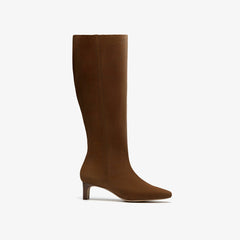 Edina Tall Walnut Suede