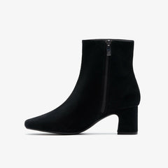 Fernie Zip Black Suede