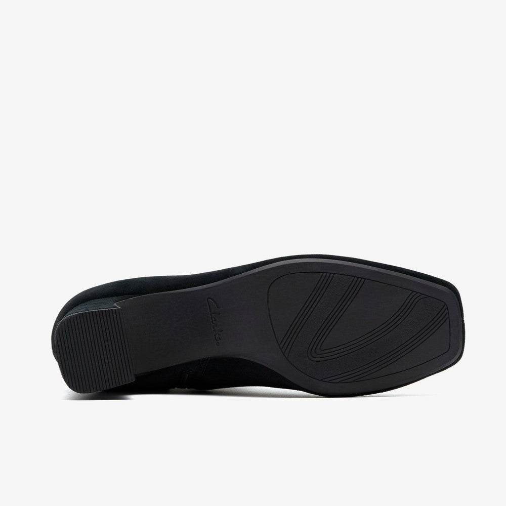Fernie Zip Black Suede