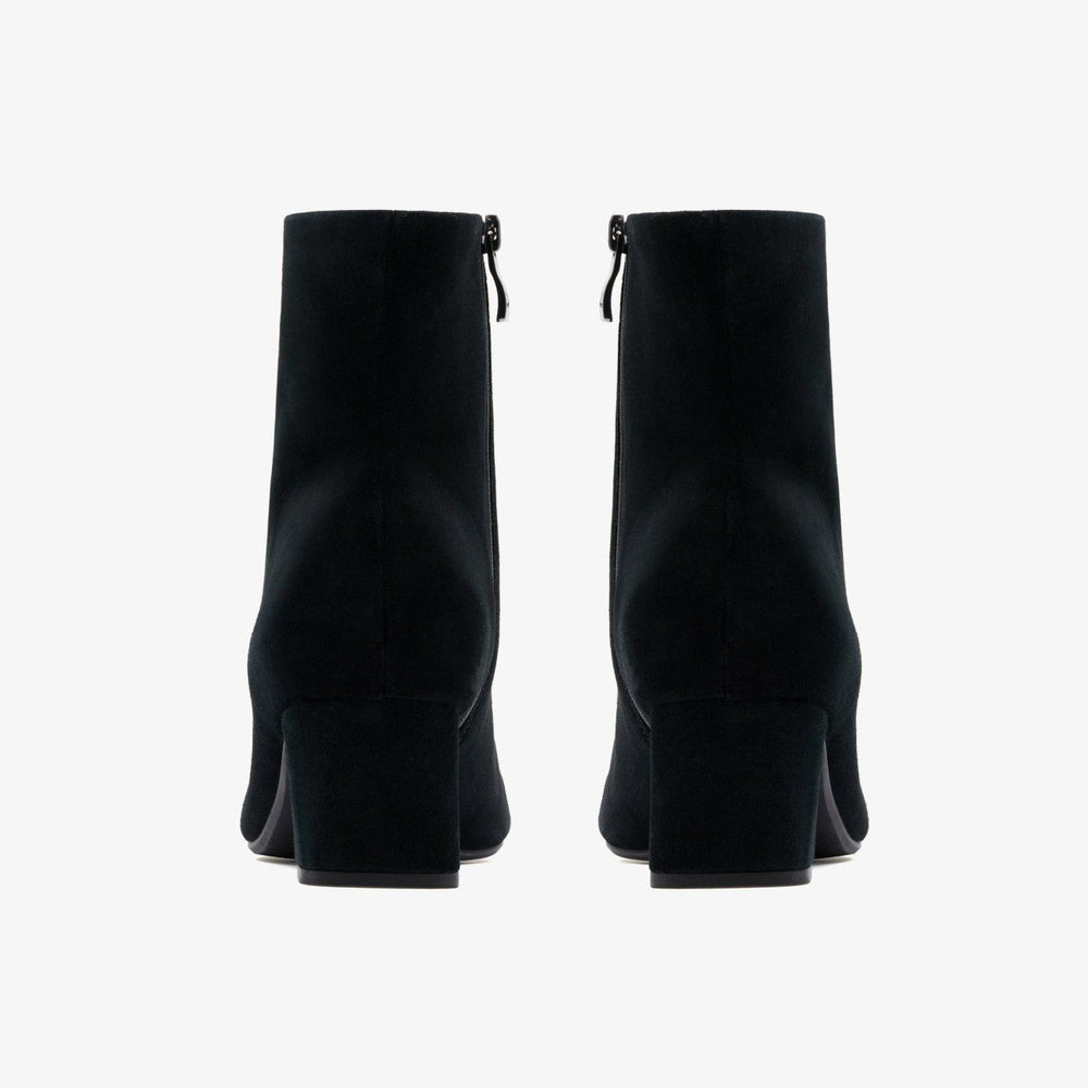 Fernie Zip Black Suede