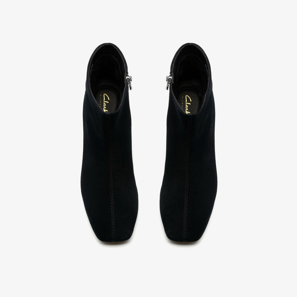 Fernie Zip Black Suede