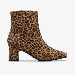 Fernie Zip Leopard Suede