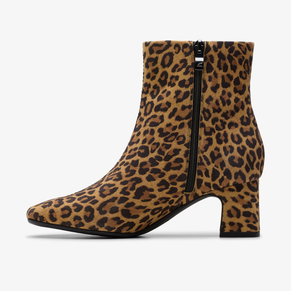 Fernie Zip Leopard Suede
