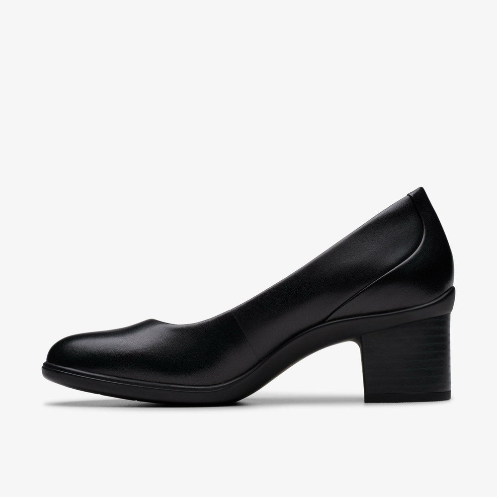 Shaya Poppy Black Leather