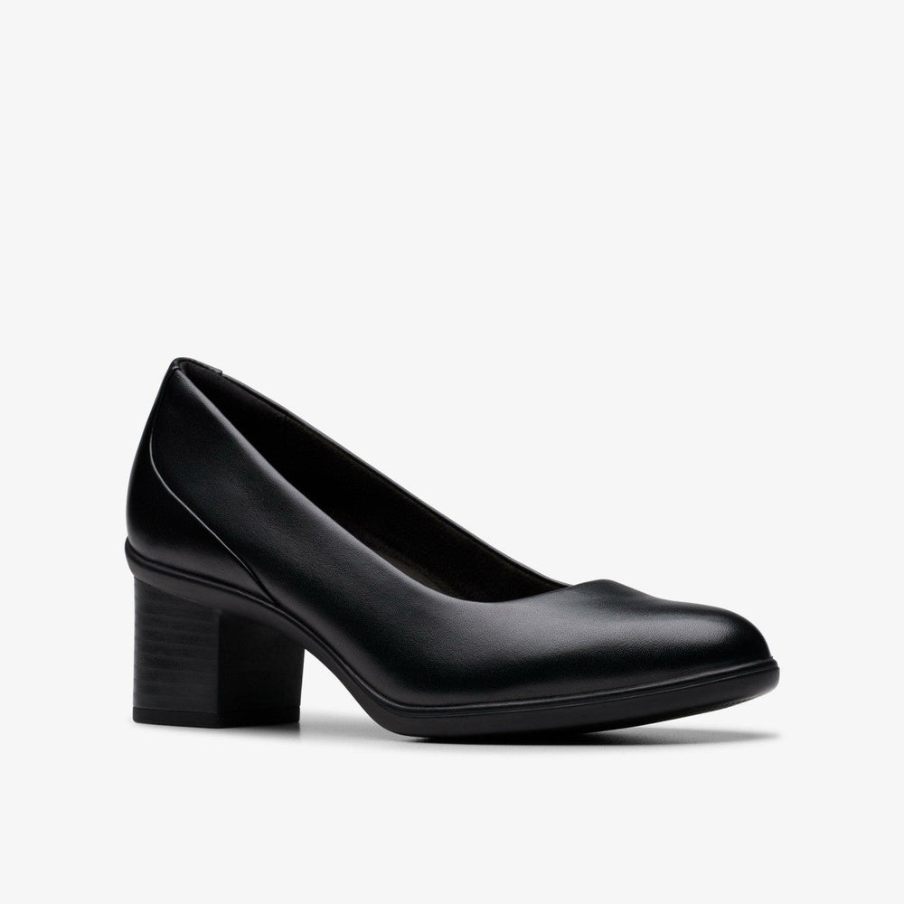 Shaya Poppy Black Leather