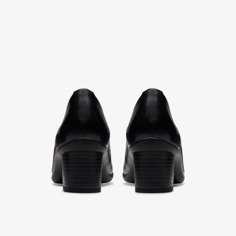 Shaya Poppy Black Leather