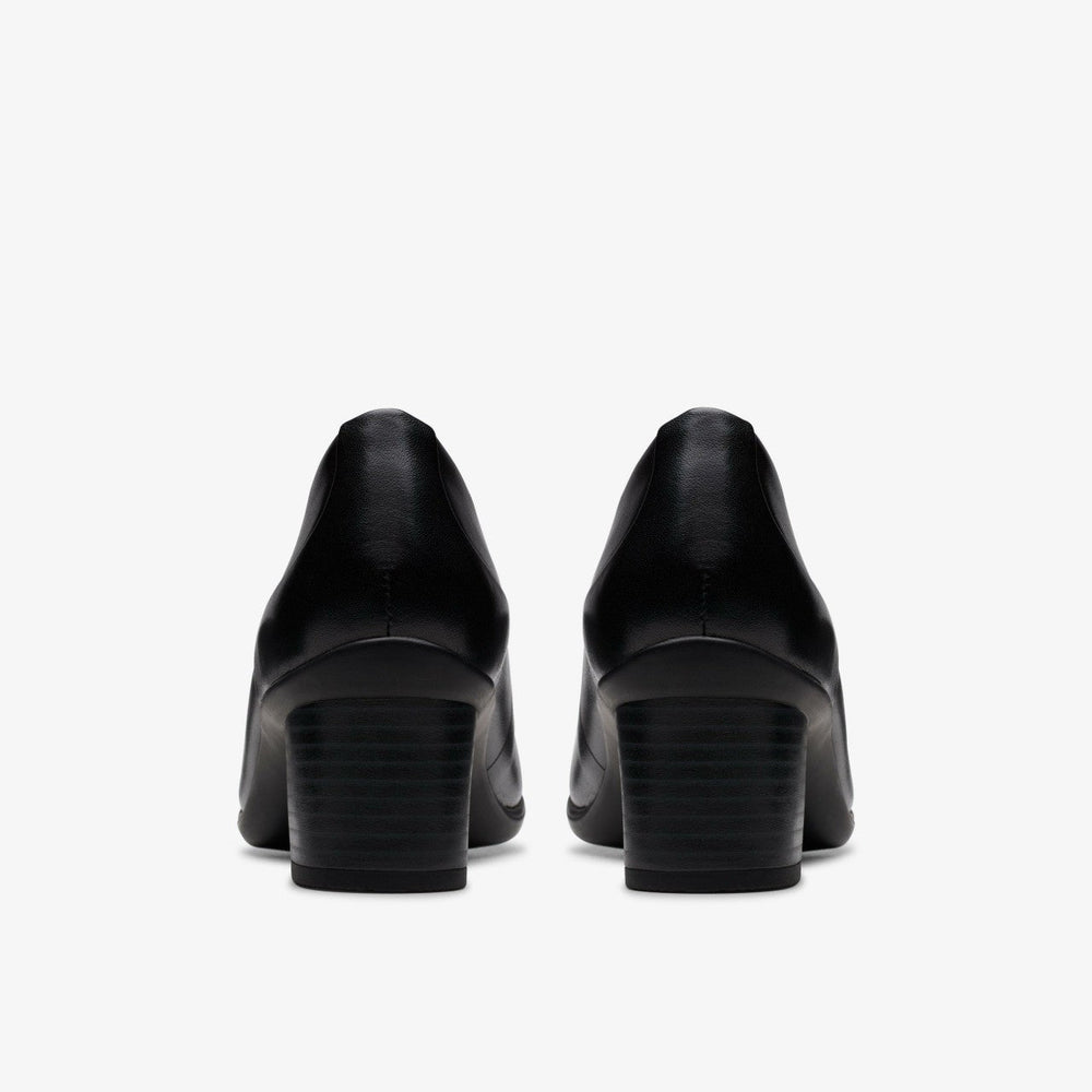 Shaya Poppy Black Leather