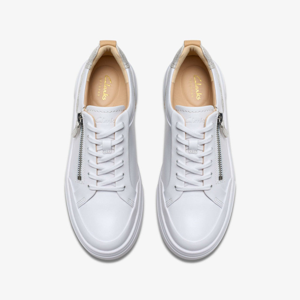 Hollyhock Zip Silver Combination Leather