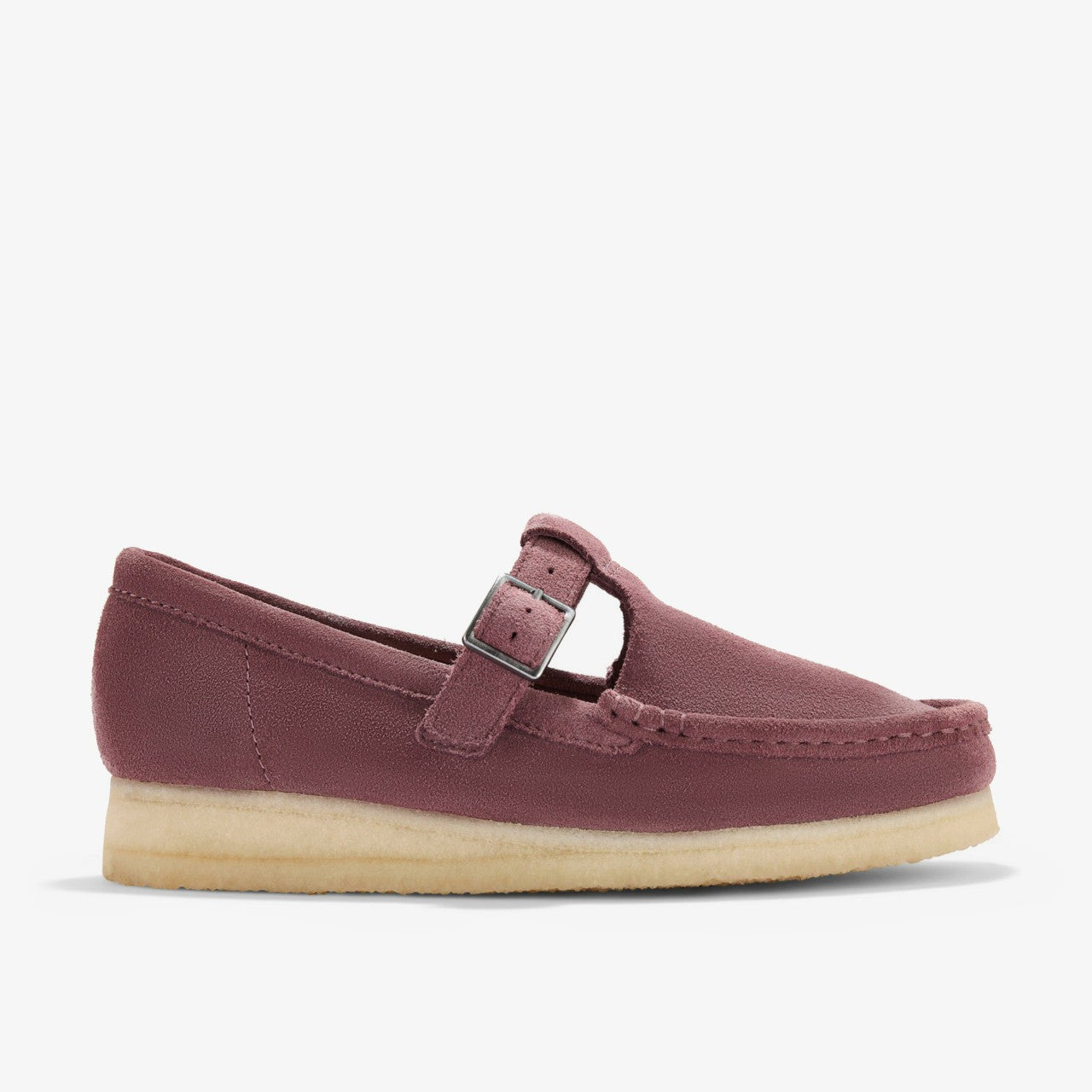 Wallabee T Bar Rose Brown Suede