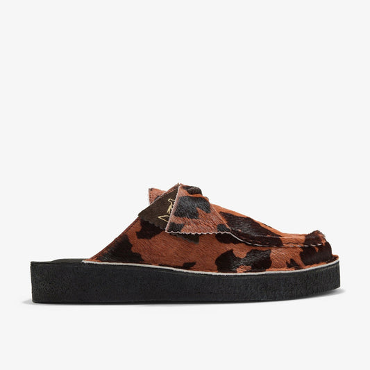 Desert Nomad Mule Brown Cow Print