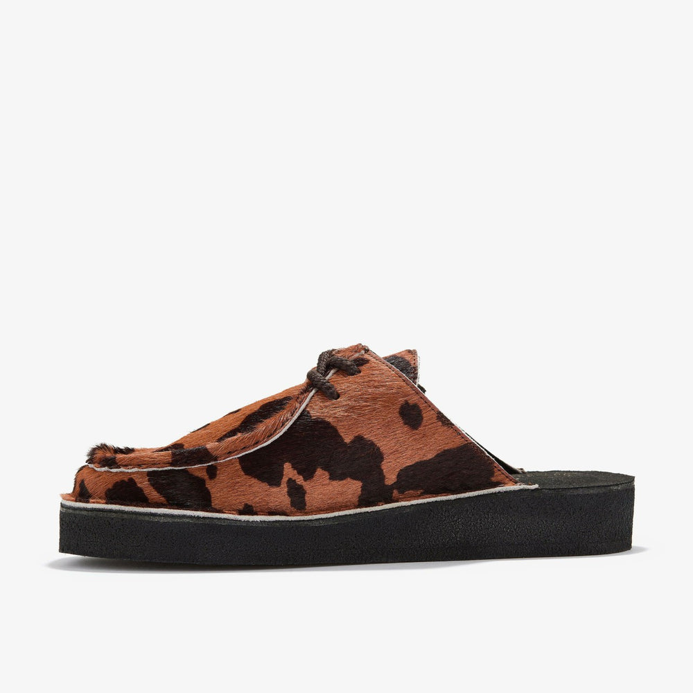 Desert Nomad Mule Brown Cow Print