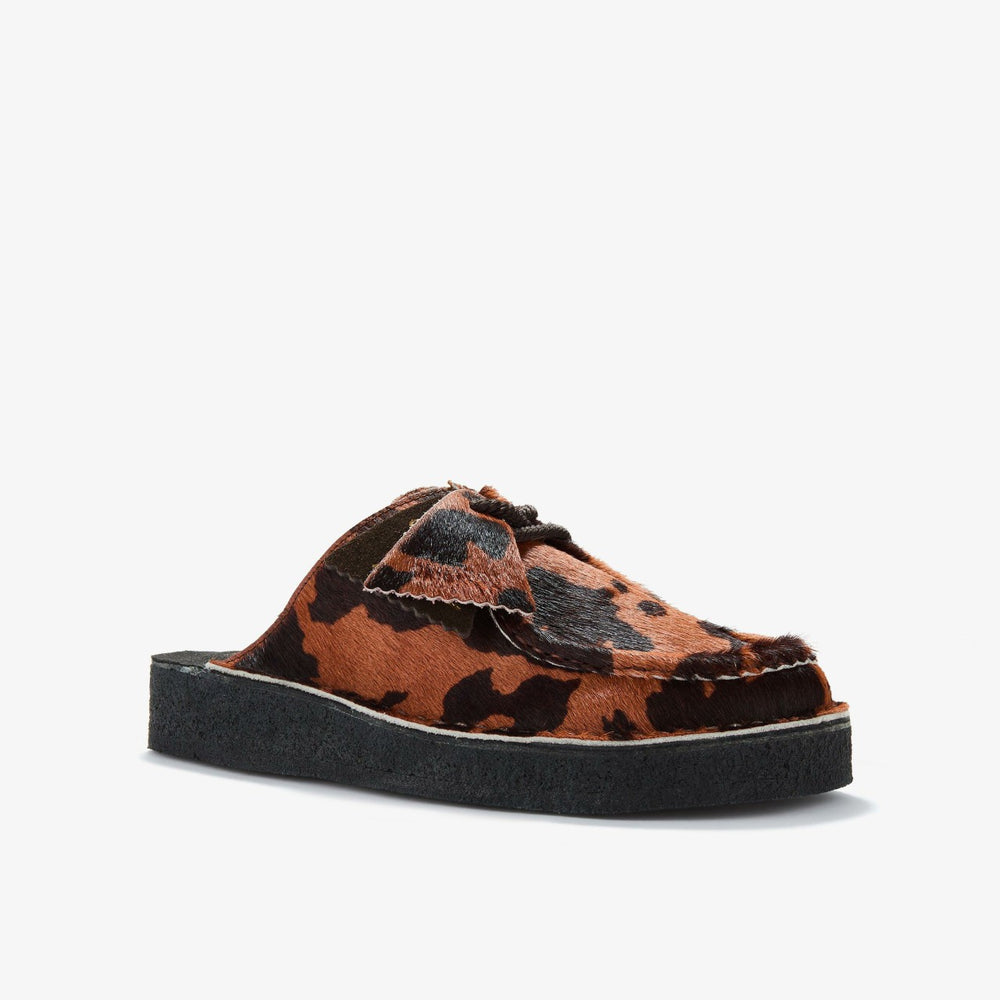 Desert Nomad Mule Brown Cow Print