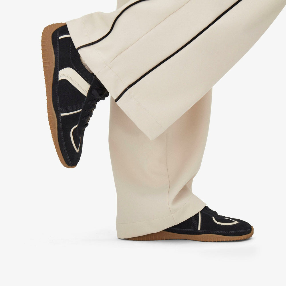 Meridor Lo Black Combination Suede