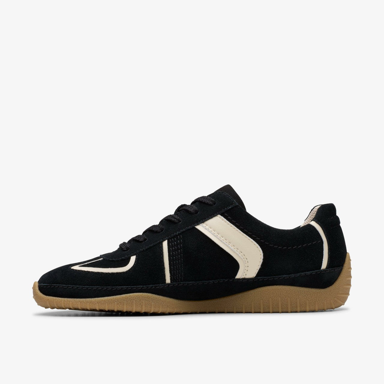 Meridor Lo Black Combination Suede