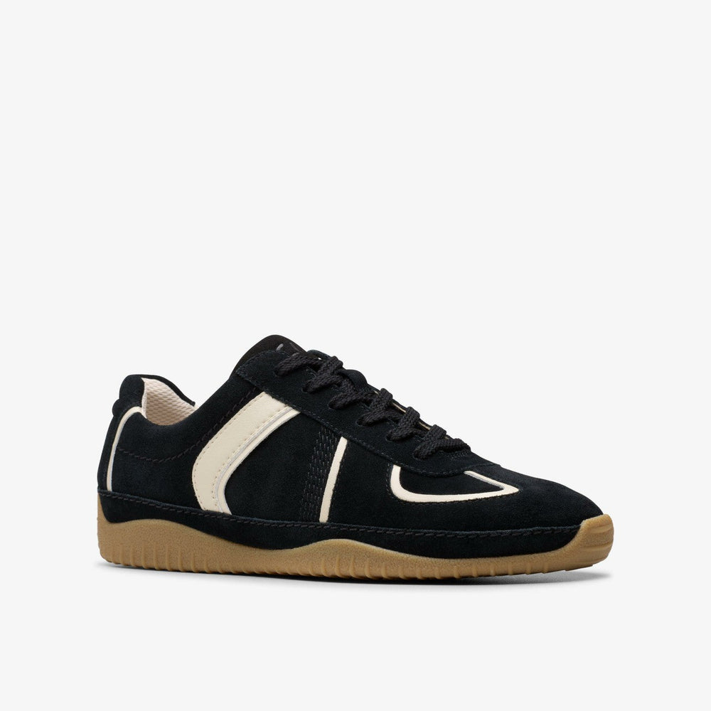 Meridor Lo Black Combination Suede