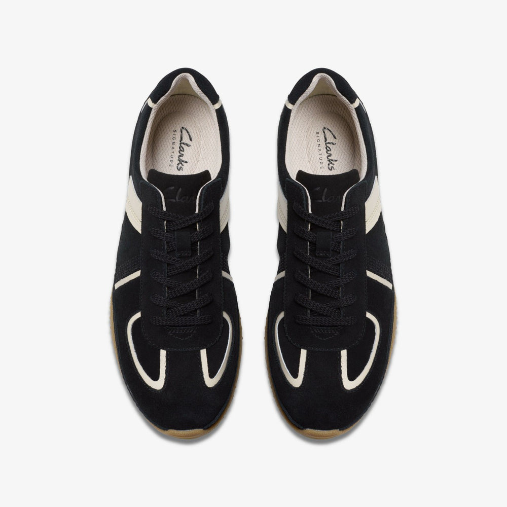 Meridor Lo Black Combination Suede