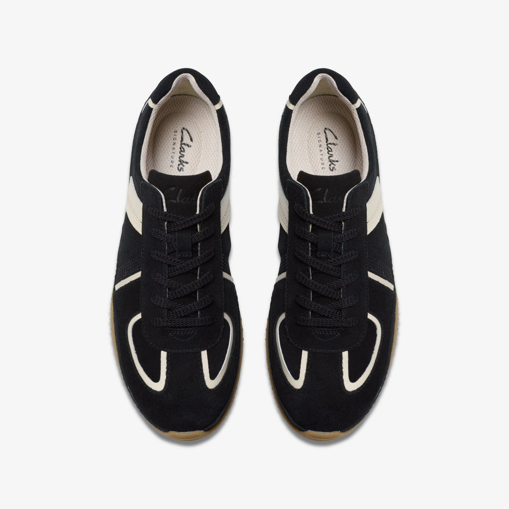 Meridor Lo Black Combination Suede