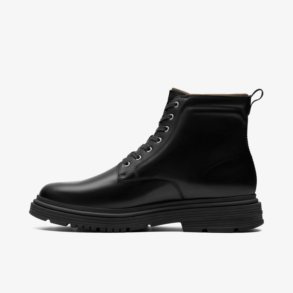 Badbury Hi Waterproof Black Warmlined Leather