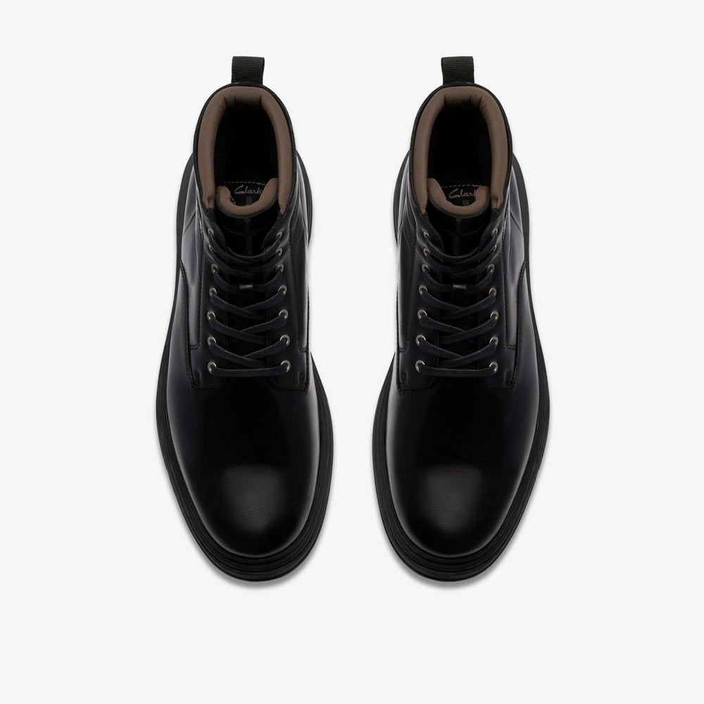 Badbury Hi Waterproof Black Warmlined Leather