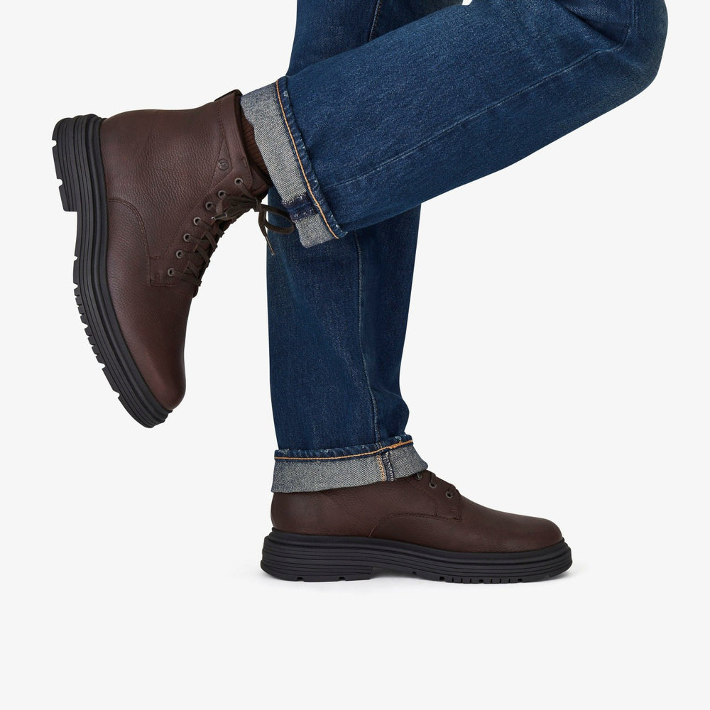 Badbury Hi Waterproof Brown Warmlined Leather