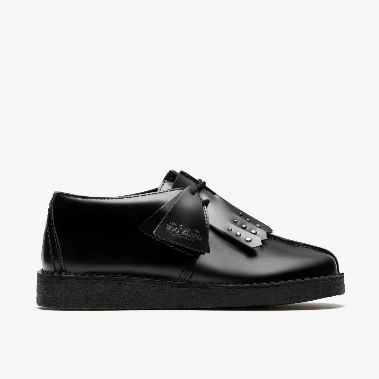 Desert Trek Black Hi Shine Leather
