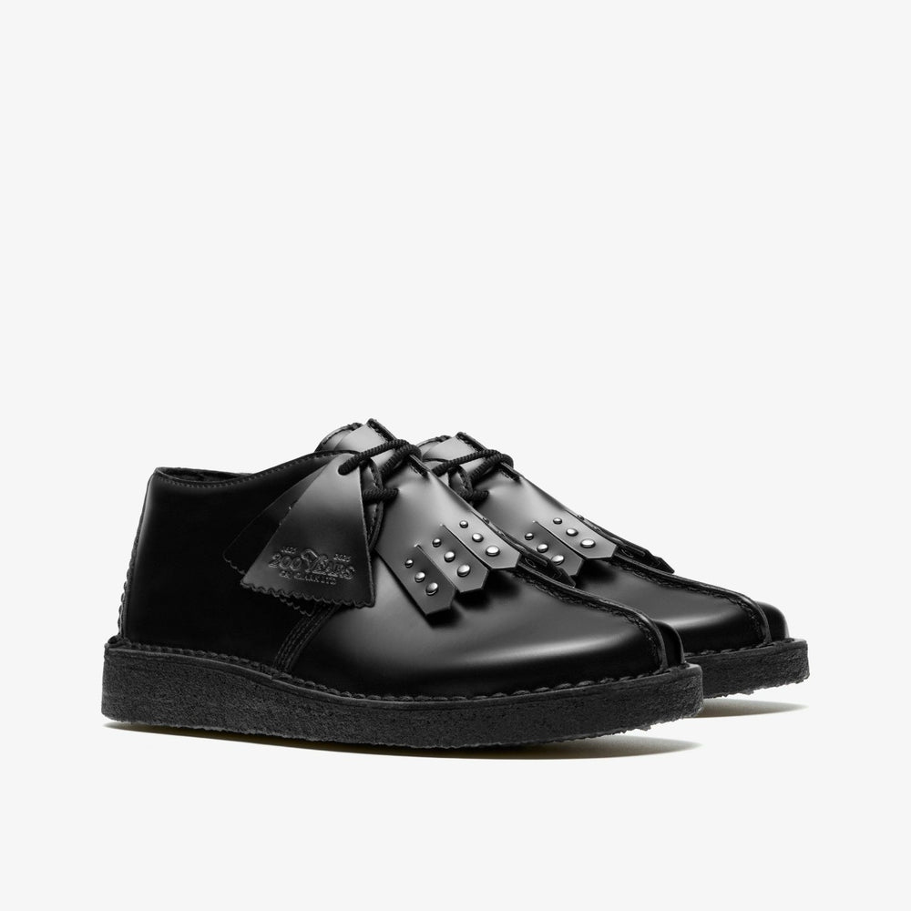 Desert Trek Black Hi Shine Leather