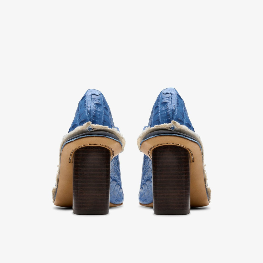 Martine Rose Heel Womens Blue Leather