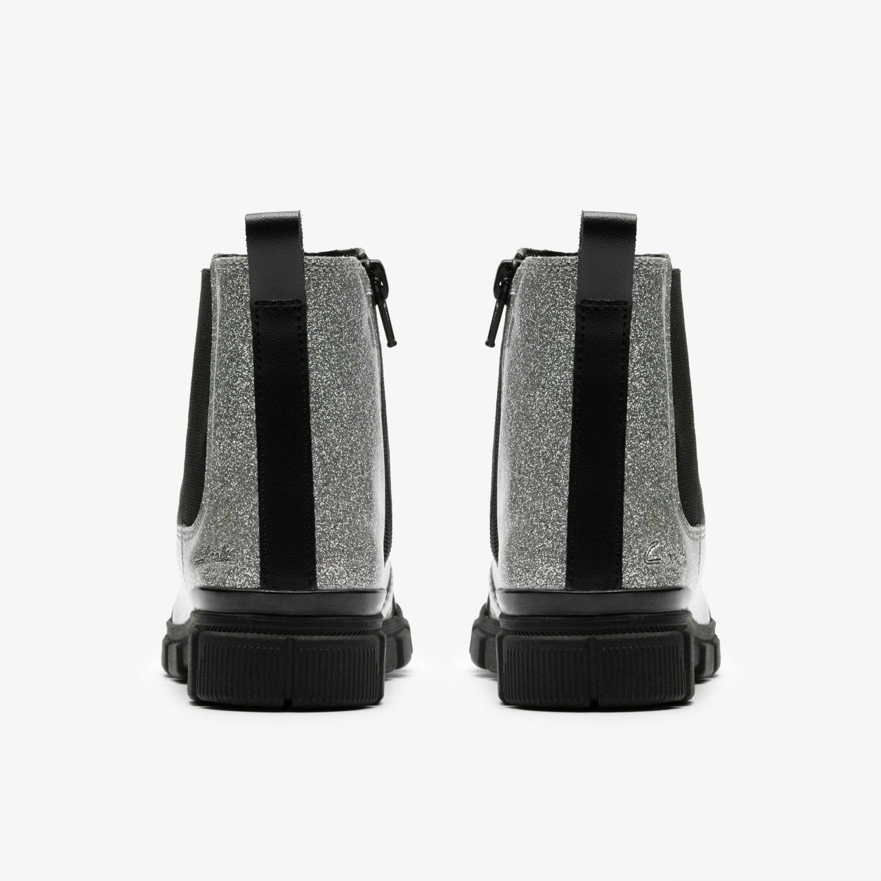 Evyn Chelsea Kid Silver Patent