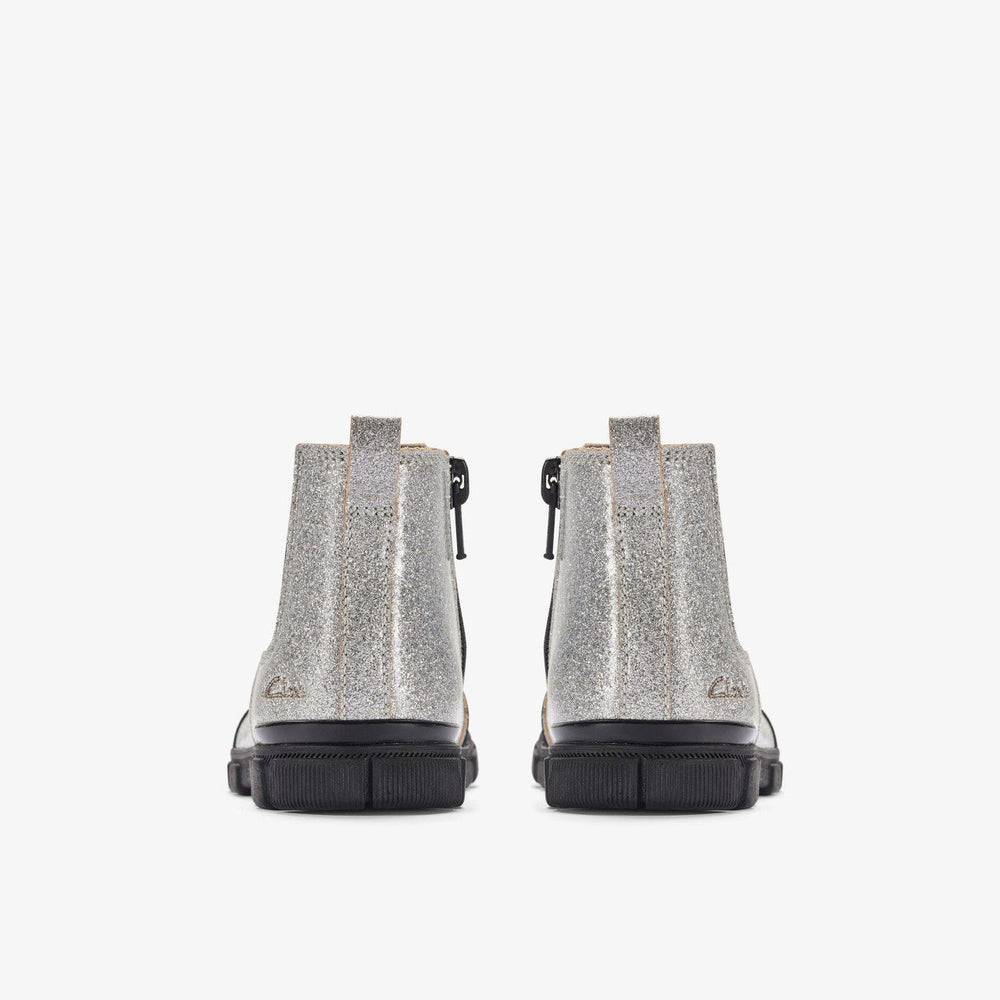 Evyn Chelsea Toddler Silver Patent