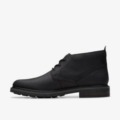 Newford Mid Black Leather